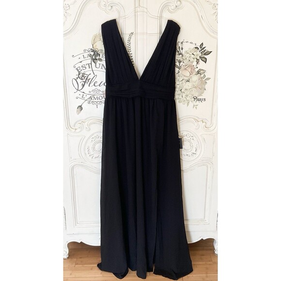 Lulus Heavenly Hues Maxi Dress Women's XL Black Sleeveless NWOT - Picture 6 of 11